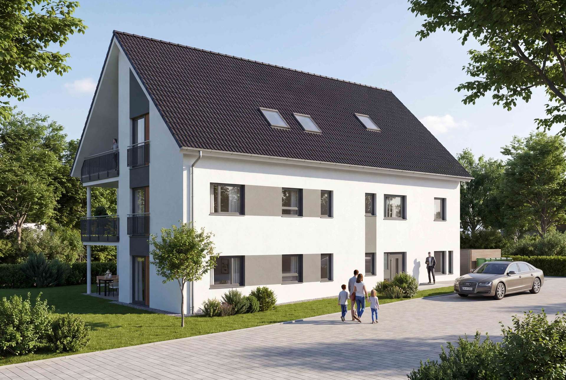 Zentrumsnah! Neubau 3,5-Zimmer-Gartenwohnung mit herrlicher Terrasse & eigenem Gartenanteil